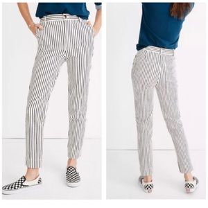 Madewell tapered pants in stripe